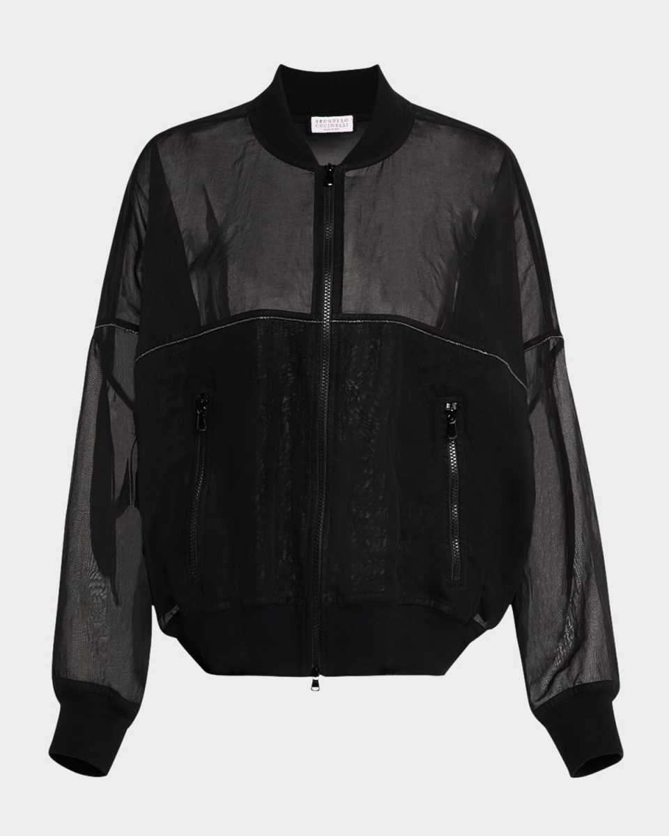 Monili Trim Cotton Gauze Travel Jacket